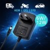 Ładowarka do akumulatora AGM GEL STD | Prostownik 6V/12V | 6W |  5.5x2.1 | kabel 1.8m